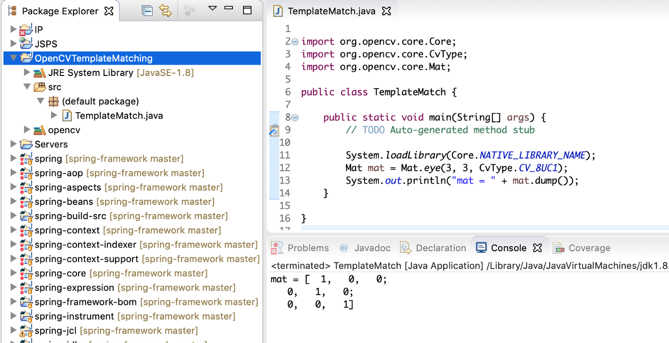 opencv 3.0.0 for java eclipse on mac osx